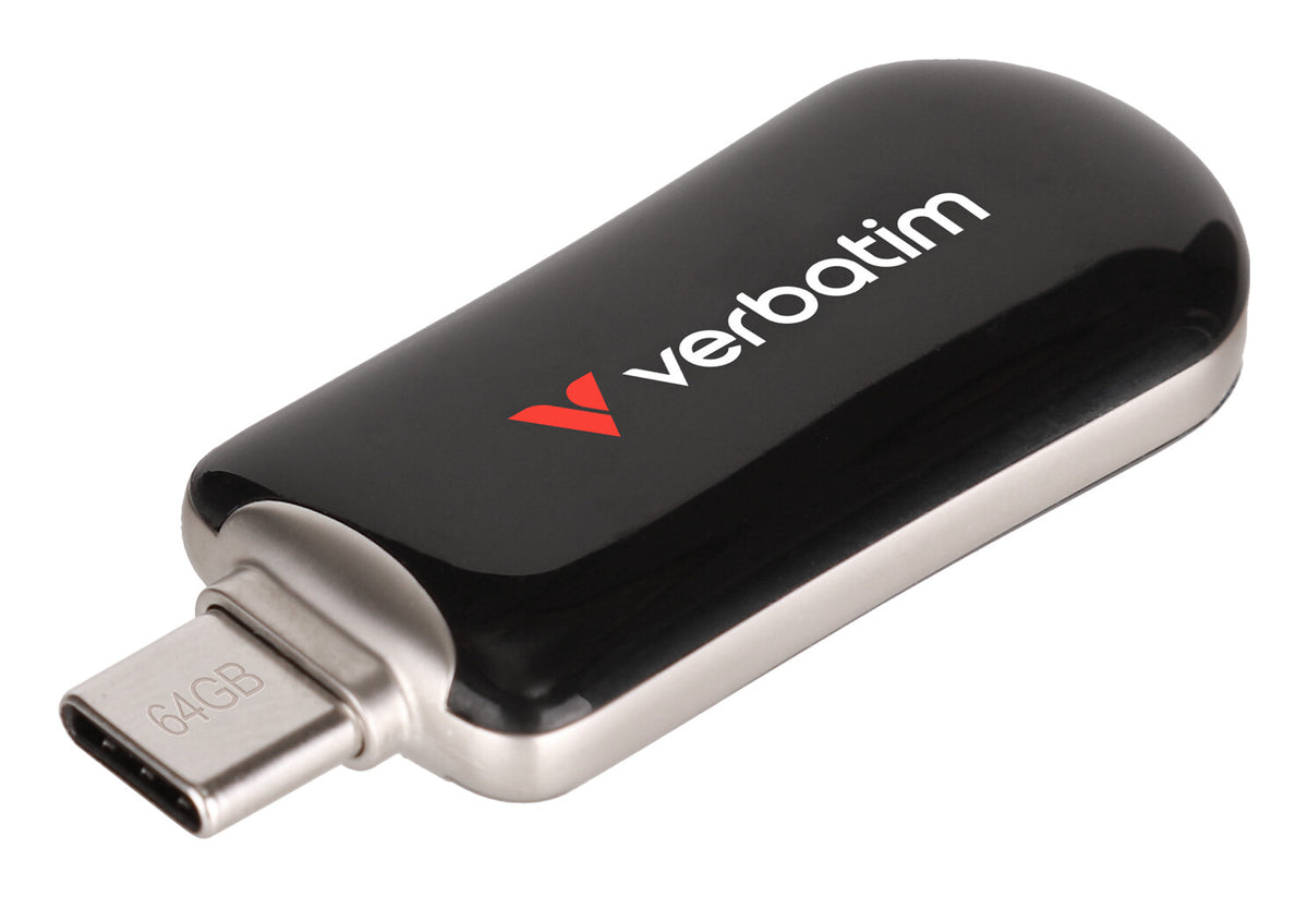 Verbatim Plectra USB-C Flash Drive Black 64GB