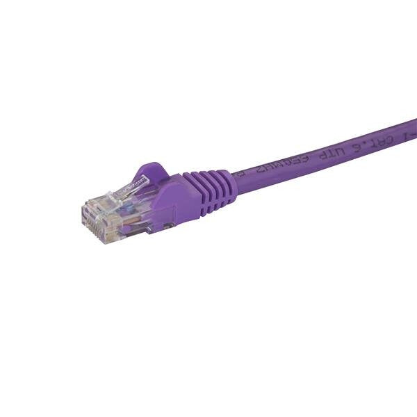 StarTech.com 2m CAT6 Ethernet Cable - Purple CAT 6 Gigabit Ethernet Wire -250MHz 100W PoE RJ45 UTP Network/Patch Cord Snagless w/Strain Relief Individually Tested