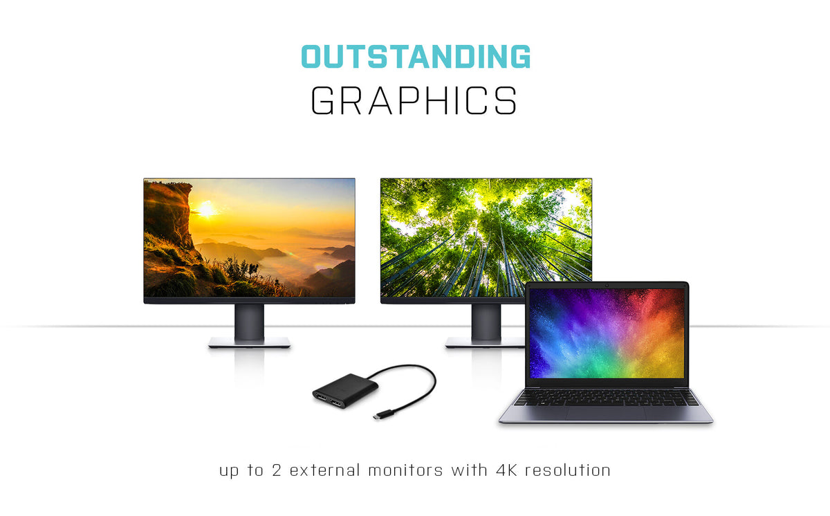 i-tec USB-C 3.1 Dual 4K DP Video Adapter