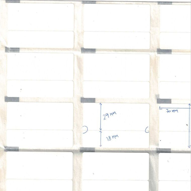 Capture 35000771 printer label White