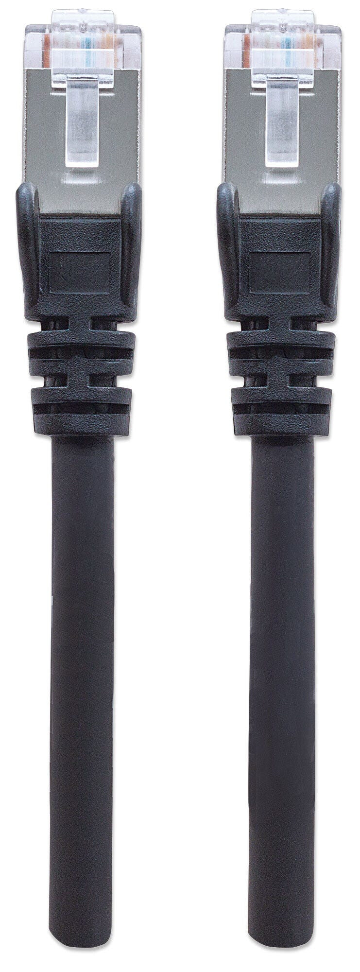 Intellinet Network Patch Cable, Cat6A, 2m, Black, Copper, S/FTP, LSOH / LSZH, PVC, RJ45, Gold Plated Contacts, Snagless, Booted, Lifetime Warranty