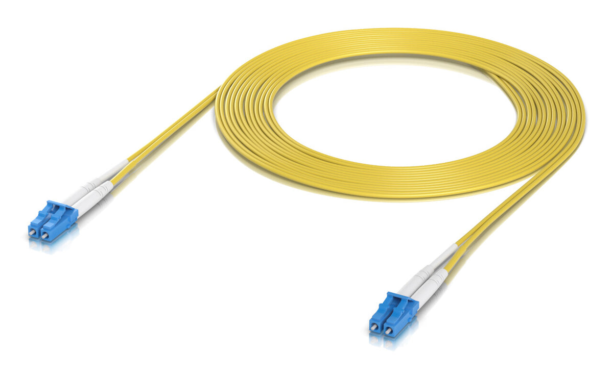Ubiquiti UACC-OFC-S2-LULU-3M-50 fibre optic cable, 1 m, yellow