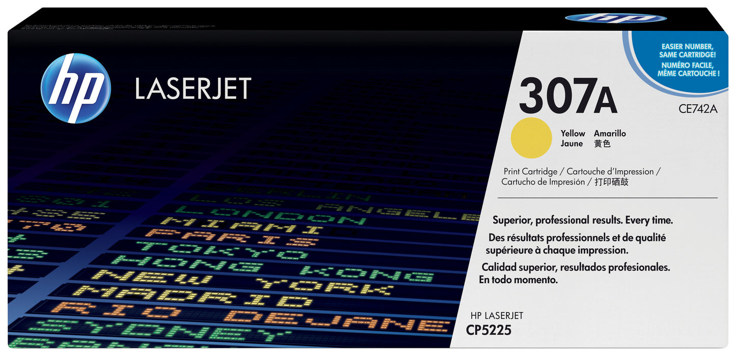 HP 307A Yellow Original LaserJet Toner Cartridge