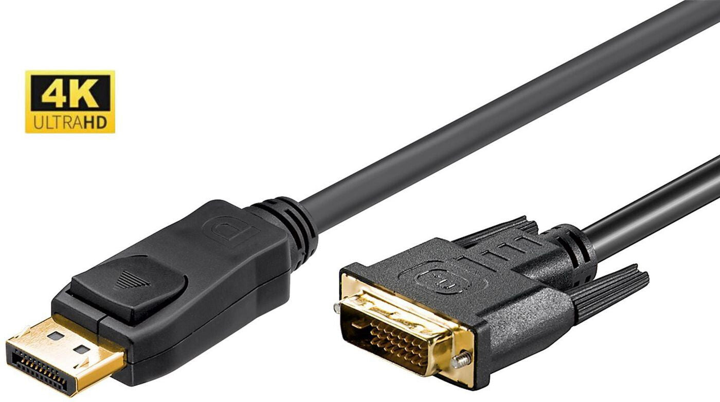 Microconnect DP-DVI-MM-300 video cable adapter 3 m DisplayPort Black