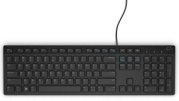 DELL KB216 keyboard Universal QWERTY Nordic Black
