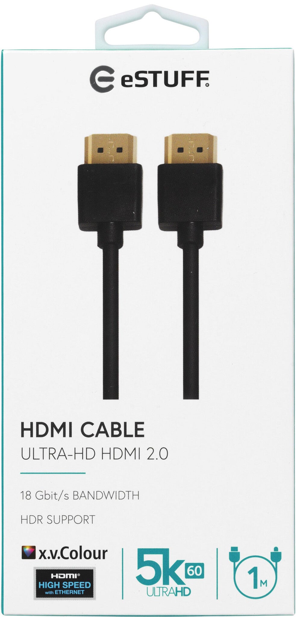 eSTUFF ES606011 HDMI cable 1 m HDMI Type A (Standard) Black