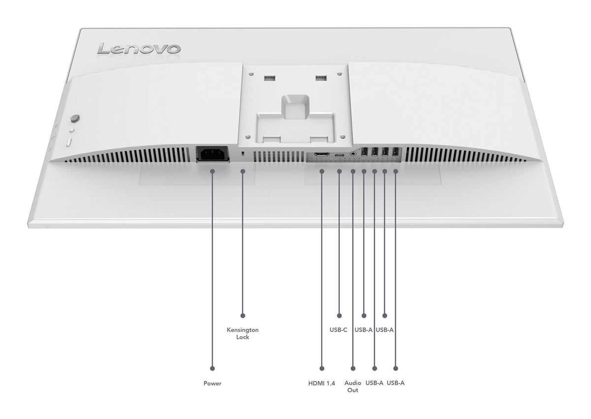 Lenovo L24D-4C computer monitor 60.5 cm (23.8") 1920 x 1080 pixels Full HD LCD Grey