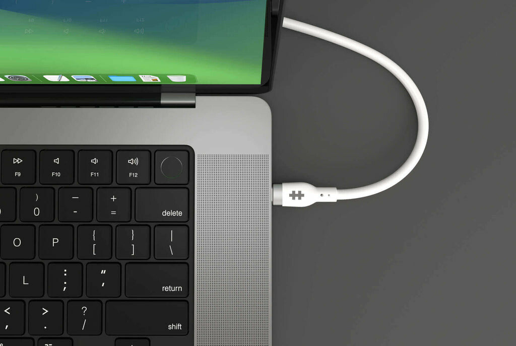 HYPER HyperJuice 240W Silicone USB-C to USB-C Cable (6ft/2m) - White