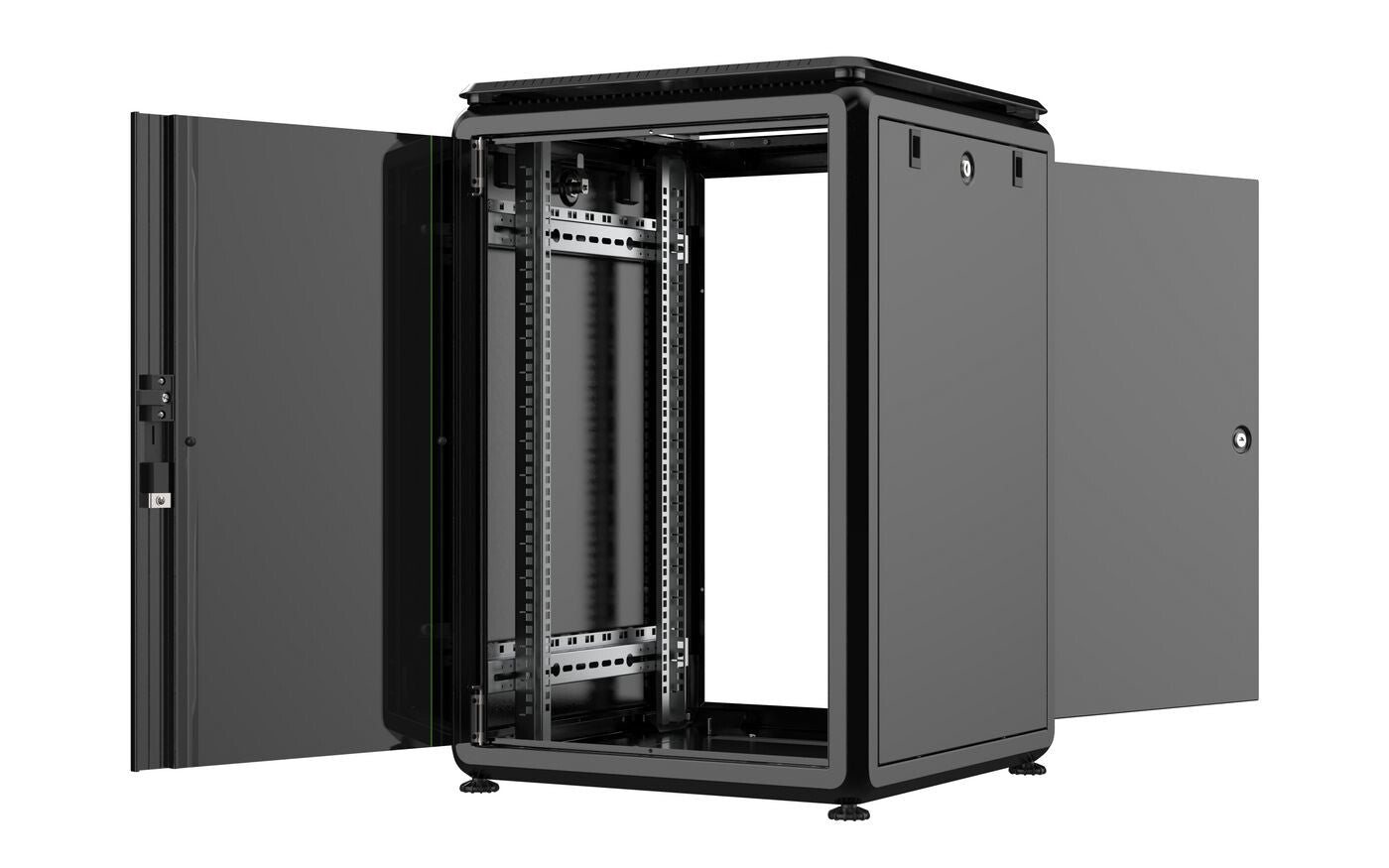 Lanview RDL16U66BL rack cabinet 16U Freestanding rack Black