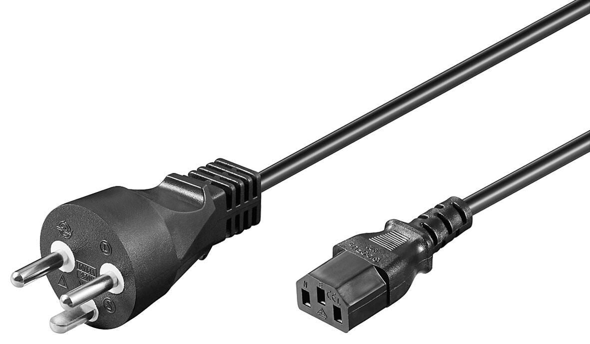 Microconnect PE120418R power cable Black 1.8 m Power plug type K C13 coupler