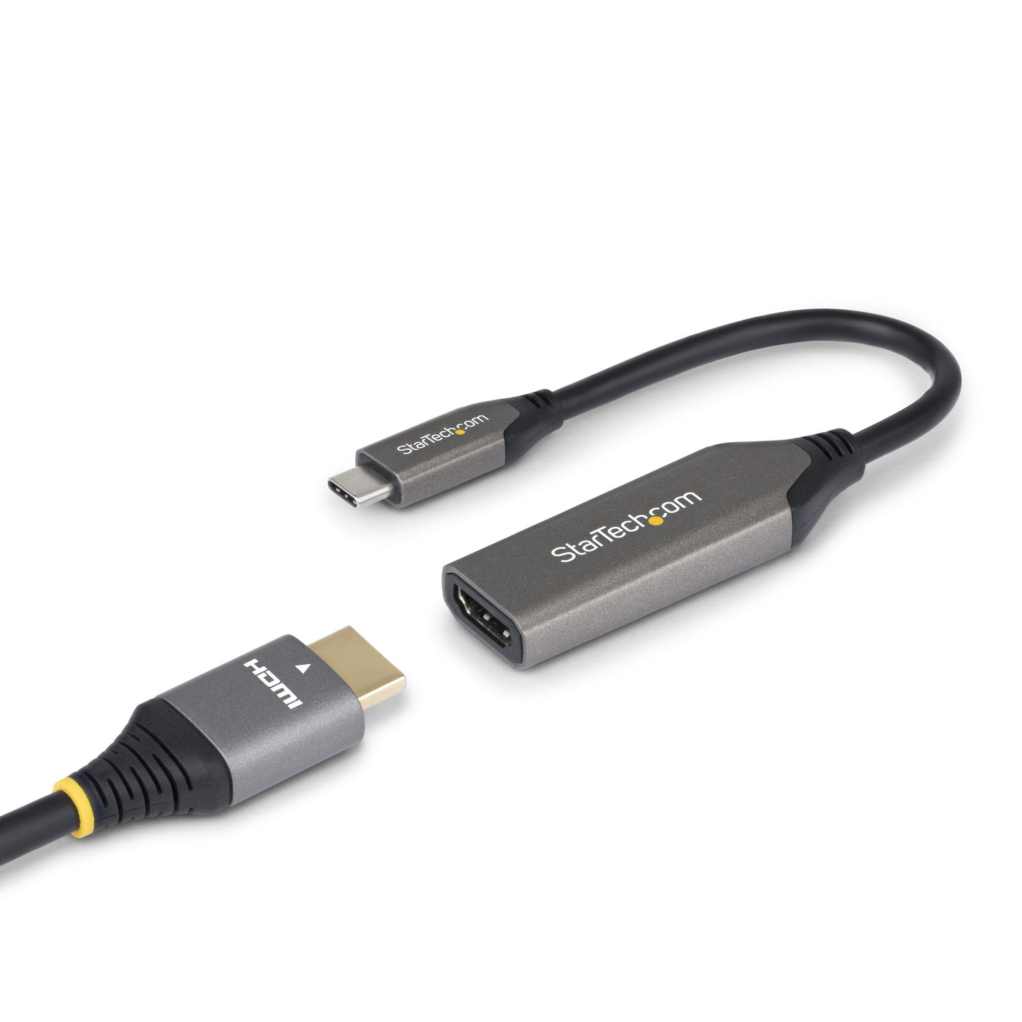 StarTech.com USB-C to HDMI Adapter, 8K 60Hz / 4K 120Hz, Thunderbolt / USB4 Compatible, USB C to HDMI 2.1 Converter, HDR10+, 7.9in (20cm) Cable