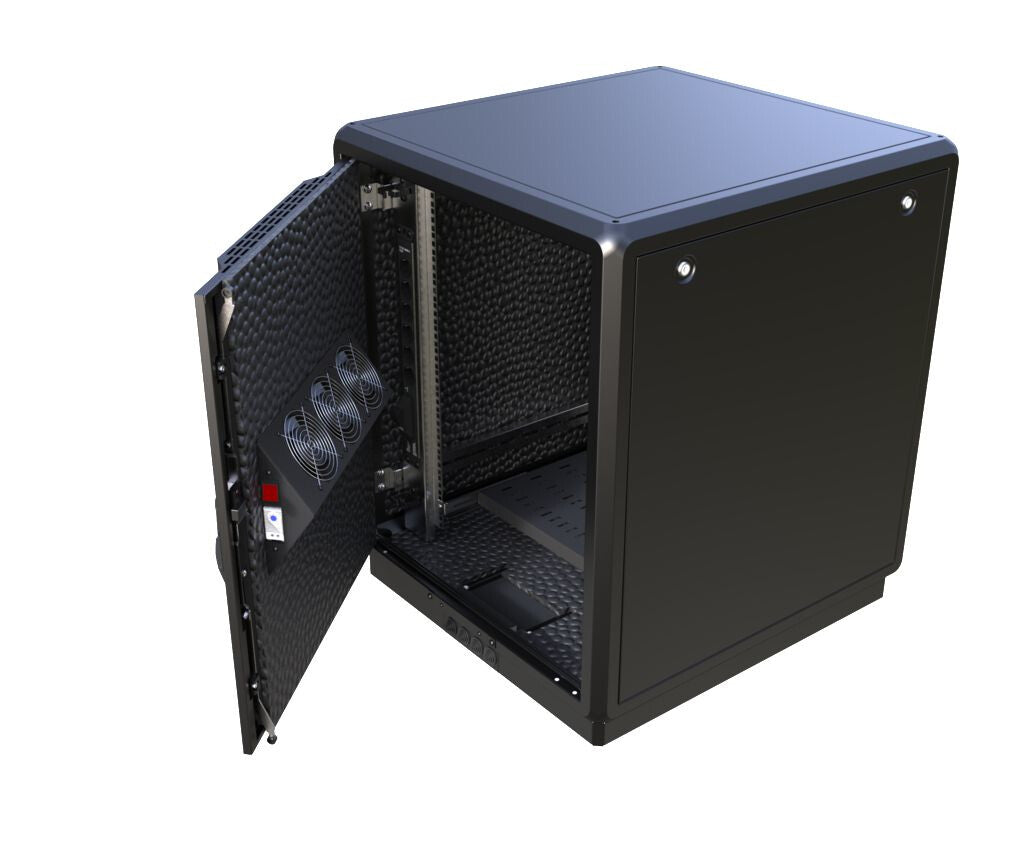 Lanview RDLAK16U758BL rack cabinet 16U Freestanding rack Black
