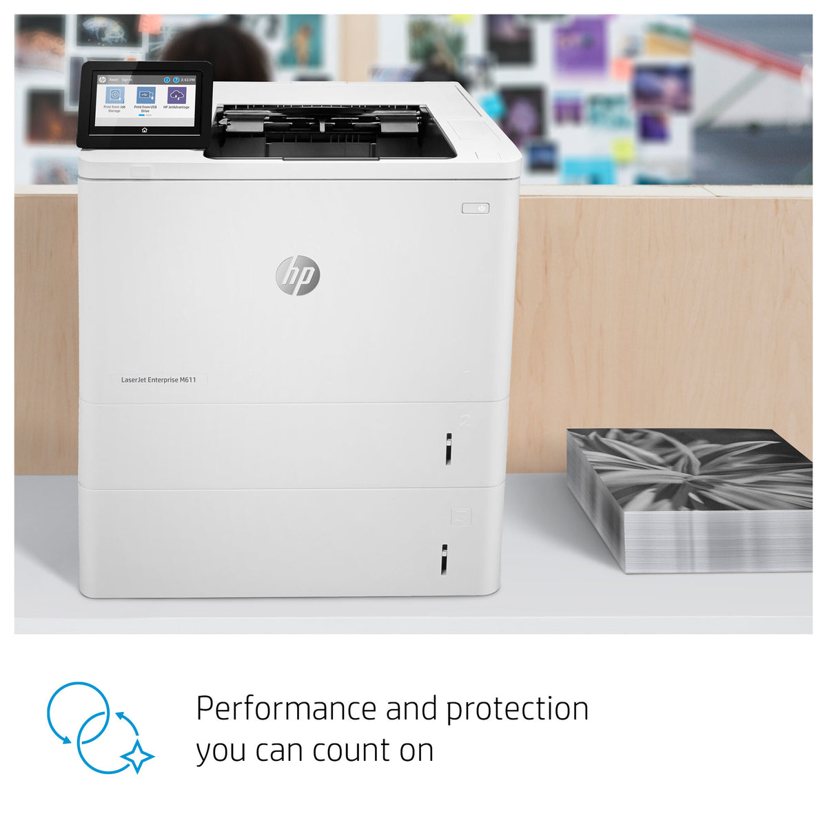 HP LaserJet Enterprise M611dn Black and white Printer, Ethernet Only; Duplex