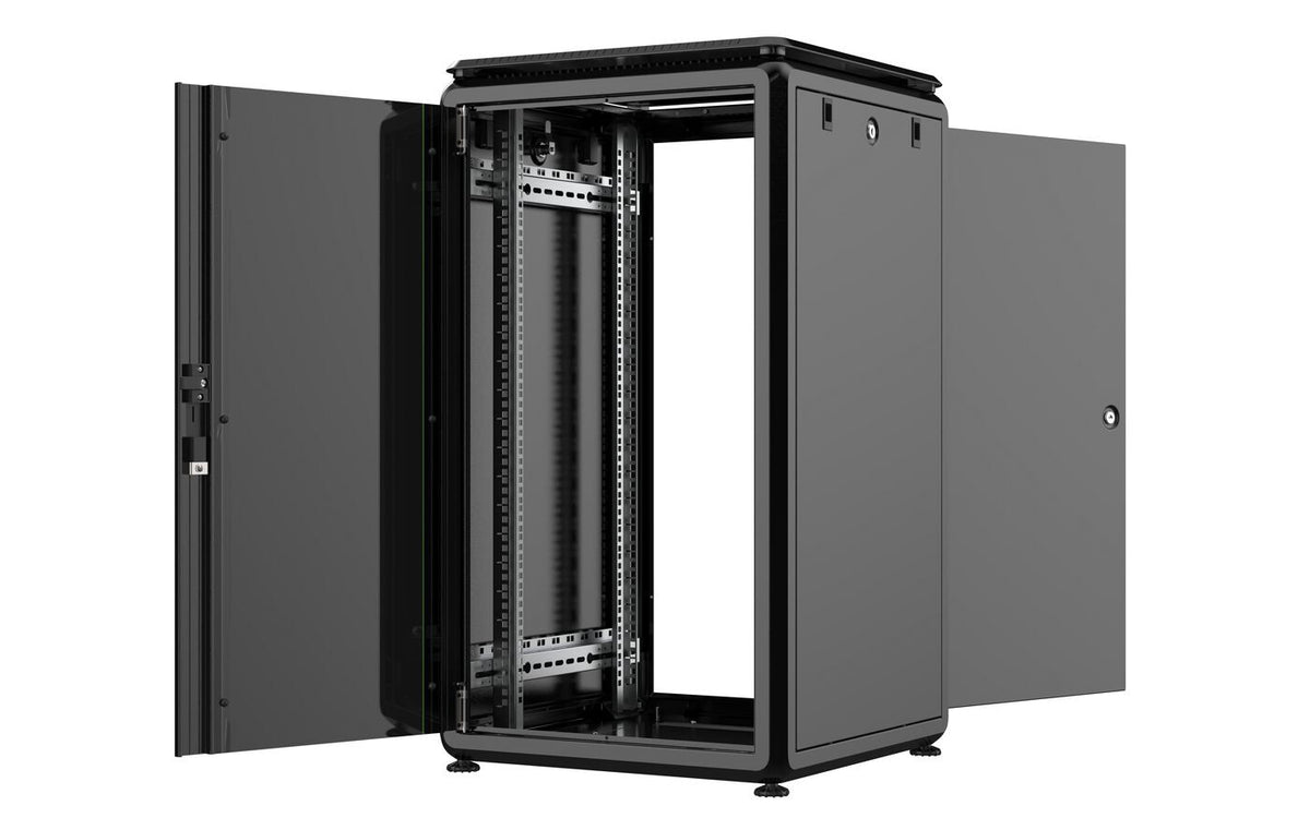 Lanview RDL20U66BL rack cabinet 20U Freestanding rack Black