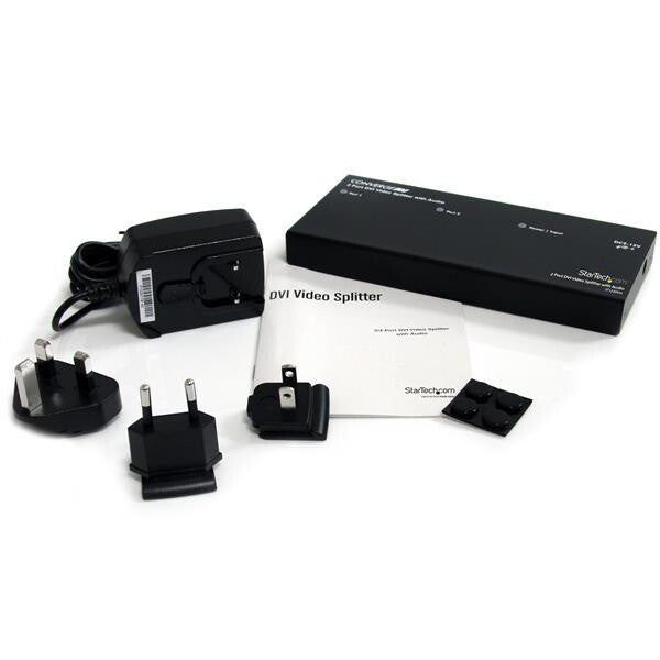 StarTech.com 2 Port DVI Video Splitter with Audio - TAA