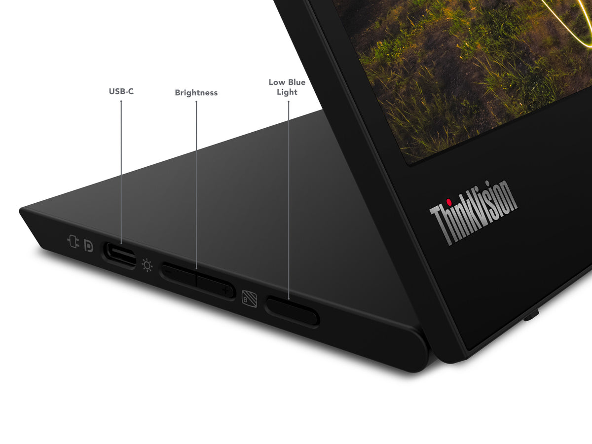 Lenovo ThinkVision M15 computer monitor 39.6 cm (15.6") 1920 x 1080 pixels Full HD LED Black