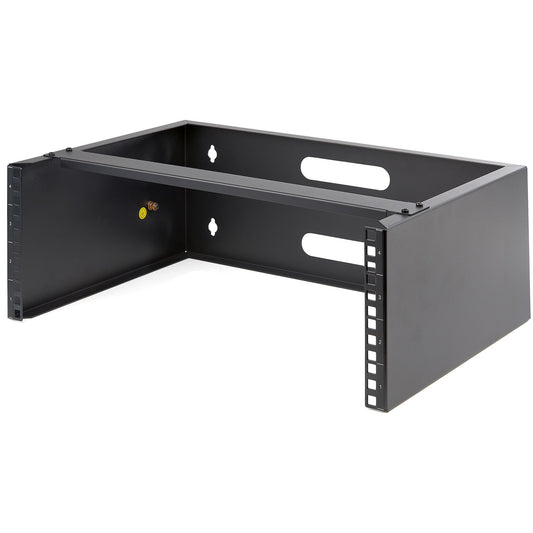StarTech.com 4U Wall Mount Network Rack - 14 Inch Deep (Low Profile) - 19" Patch Panel Bracket for Shallow Server and IT Equipment, Network Switches - 44lbs/20kg Weight Capacity, Black