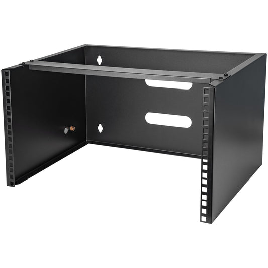 StarTech.com 6U Wall Mount Network Rack - 14 Inch Deep (Low Profile) - 19" Patch Panel Bracket for Shallow Server and IT Equipment, Network Switches - 44lbs/20kg Weight Capacity, Black