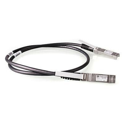 HPE HPE Aruba Direct Attach Copper Cable - 10GBase direct attach cable - SFP+ to SFP+ - 1 m - for HPE Aruba 2540 48, 2930F 24, 2930M 24, 6200F 12, 6200M 24, 83XX, CX 10000, 6405 v2, 8360