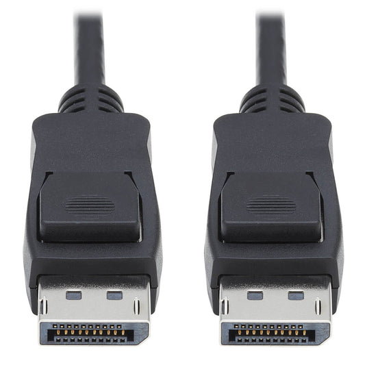 Tripp Lite P580-010-V4 DisplayPort 1.4 Cable with Latching Connectors, 8K (M/M), Black, 10 ft. (3.1m)