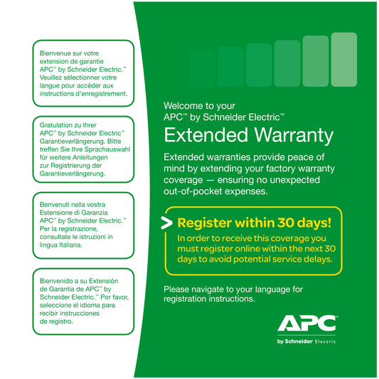 APC WBEXTWAR1YR-AC-02 warranty/support extension
