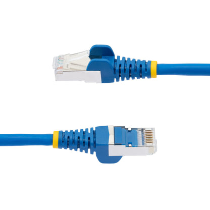 StarTech.com 7.5m CAT6a Ethernet Cable - Blue - Low Smoke Zero Halogen (LSZH) - 10GbE 500MHz 100W PoE++ Snagless RJ-45 w/Strain Reliefs S/FTP Network Patch Cord