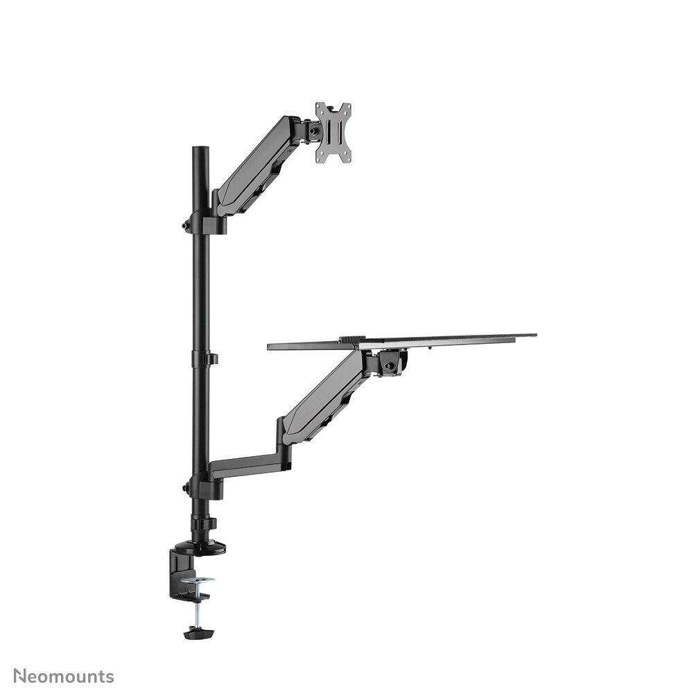 Neomounts desk mounted sit-stand workstation