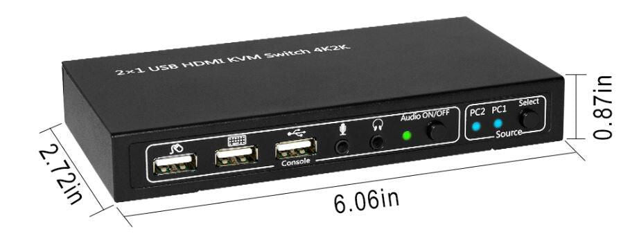 Microconnect MC-HDMI-USBKVM KVM switch Black