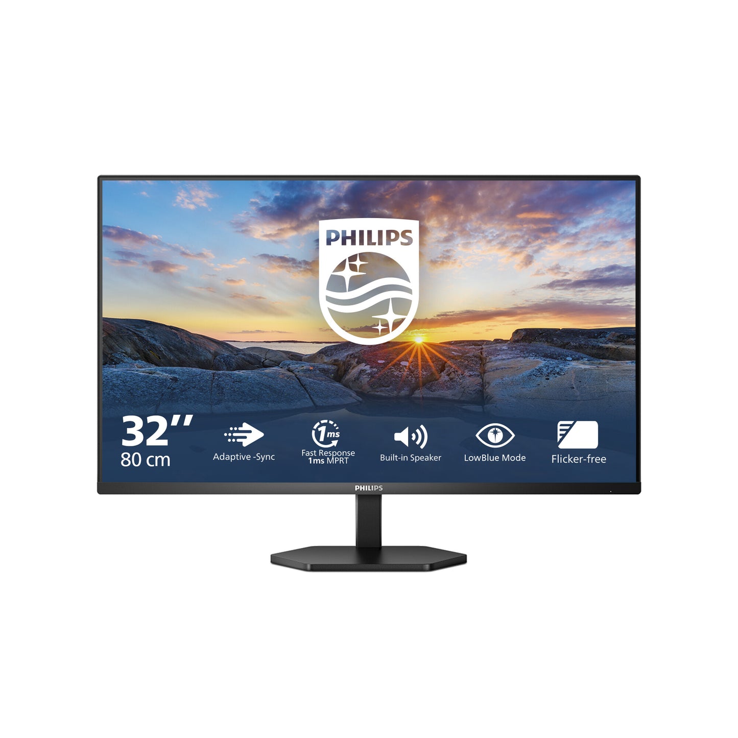 Philips 3000 series 32E1N3100LA/00 computer monitor 80 cm (31.5") 1920 x 1080 pixels Full HD LCD Black