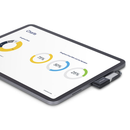 StarTech.com Right Angled USB-C to USB-A Adapter, USB 5Gbps, Compact USB-C Male to USB-A Female Adapter, Metal Housing, M/F