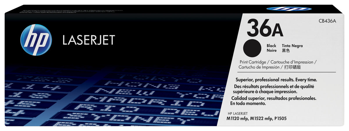 HP 36A black original LaserJet toner cartridge