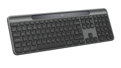 Logitech Signature Slim Solar+ K980 keyboard Universal RF Wireless + Bluetooth QWERTY UK English Graphite