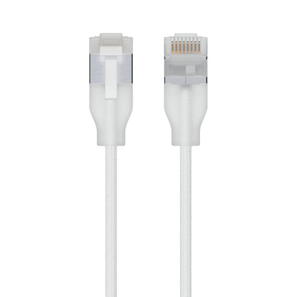 Ubiquiti UACC-Cable-Patch-EL-C6A-2M-W networking cable Translucent, White Cat6a