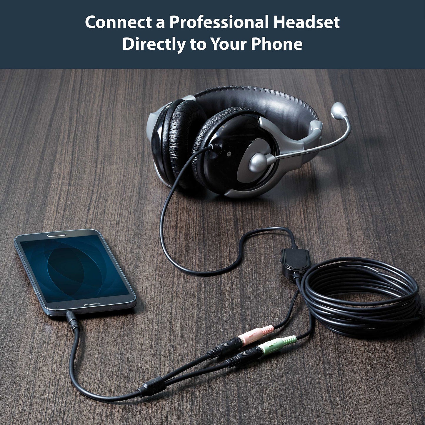 StarTech.com Headset adapter for headsets with separate headphone / microphone plugs - 3.5mm 4 position to 3 position and 2 position 3.5mm M/F