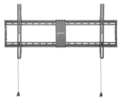 Manhattan Wall Mount for TV & Monitors (Fixed Low Profile), For screens 43" to 100", VESA compatibility: all between 200x200mm to 800x400mm - check the dimensions of the four mounting holes on back of screen to ensure it fits, Max 70kg, Black, Bracket