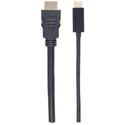 Manhattan USB-C to HDMI Cable, 4K@30Hz, 2m, Black, Male to Male, Three Year Warranty, Polybag