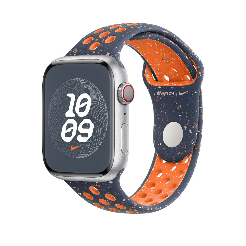 Apple 45mm Blue Flame Nike Sport Band - S/M