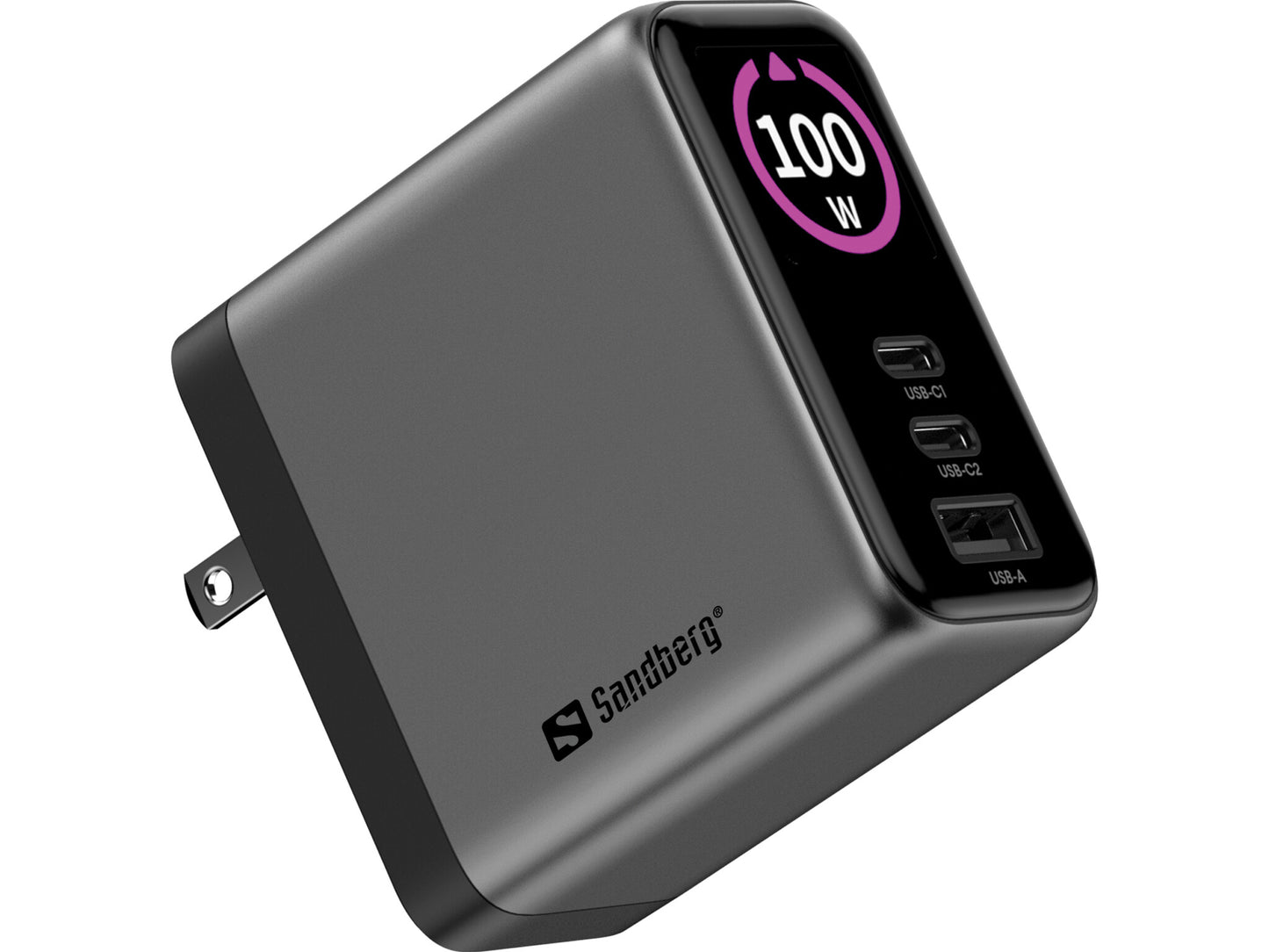 Sandberg Travel Charger PD100W Display