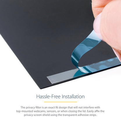 StarTech.com 14-inch MacBook Pro M1 M2 M3 M4 Flip-Over Laptop Privacy Screen, Blue Light Screen Protector, Double-Sided Anti-Glare Matte or Glossy, Laptop Privacy Filter