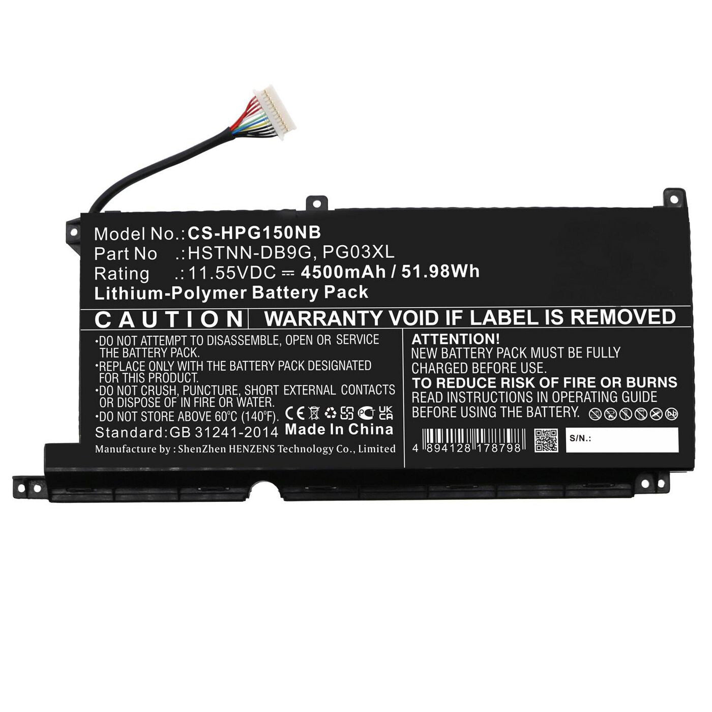 CoreParts MBXHP-BA0305 laptop spare part Battery