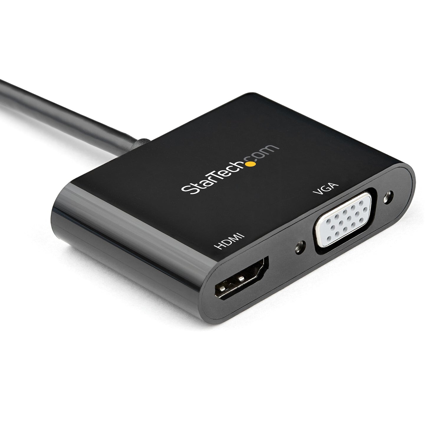 StarTech.com DisplayPort to HDMI VGA Adapter - DisplayPort 1.2 HBR2 to HDMI 2.0 (4K 60Hz) or VGA 1080p Converter Dongle - DP to HDMI or VGA Monitor Adapter - Digital Video Display Adapter