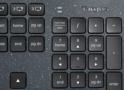 Targus Sustainable Energy Harvesting EcoSmart keyboard Universal Bluetooth QWERTY Nordic Black
