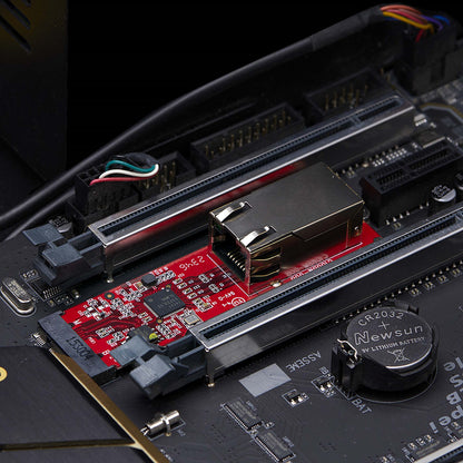 StarTech.com 1-Port 2.5GbE M.2 2280 Network Card, Multi-Gigabit Speeds (2.5G/1G/100M/10M), NBASE-T (802.3bz) NIC, M.2 B+M Key, PCIe Ethernet Interface, For SFF/Desktop PCs - TAA