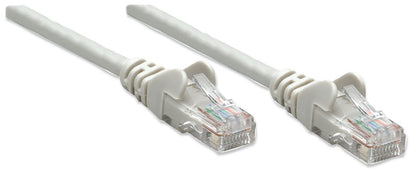 Intellinet Network Patch Cable, Cat5e, 10m, Grey, CCA, U/UTP, PVC, RJ45, Gold Plated Contacts, Snagless, Booted, Lifetime Warranty