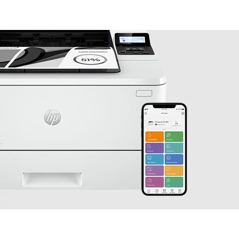 HP LaserJet Pro 4002dw Wireless Black and white Printer, Two-sided printing; Duplex