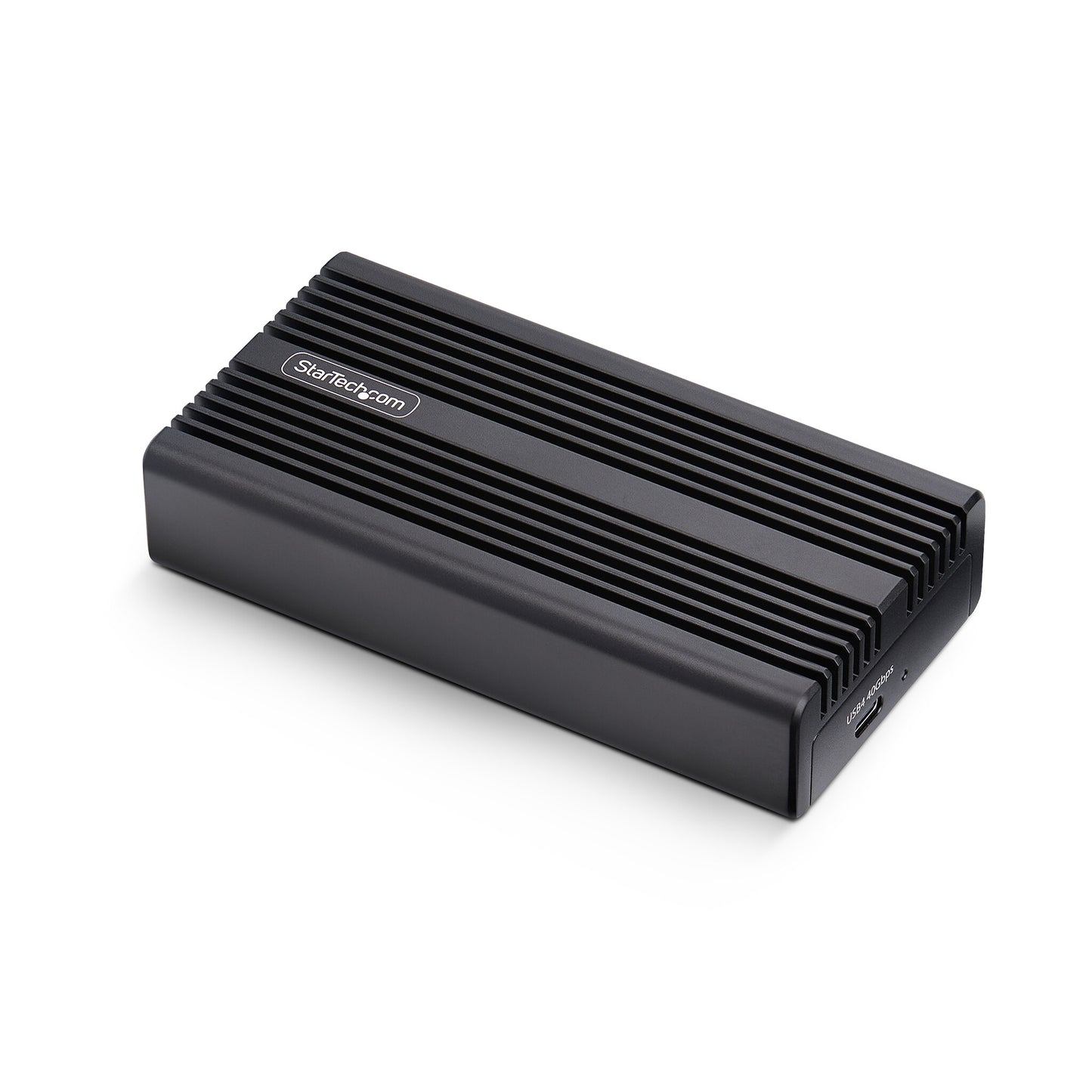 StarTech.com USB4 M.2 NVMe Enclosure, 40Gbps, External USB-C/Thunderbolt NVMe SSD Enclosure, Aluminum Heatsink Case, B+M/M-Key