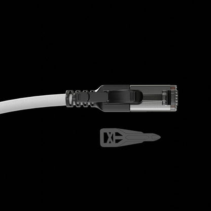 Lindy 20m Cat.6A S/FTP Locking Network Cable, Grey