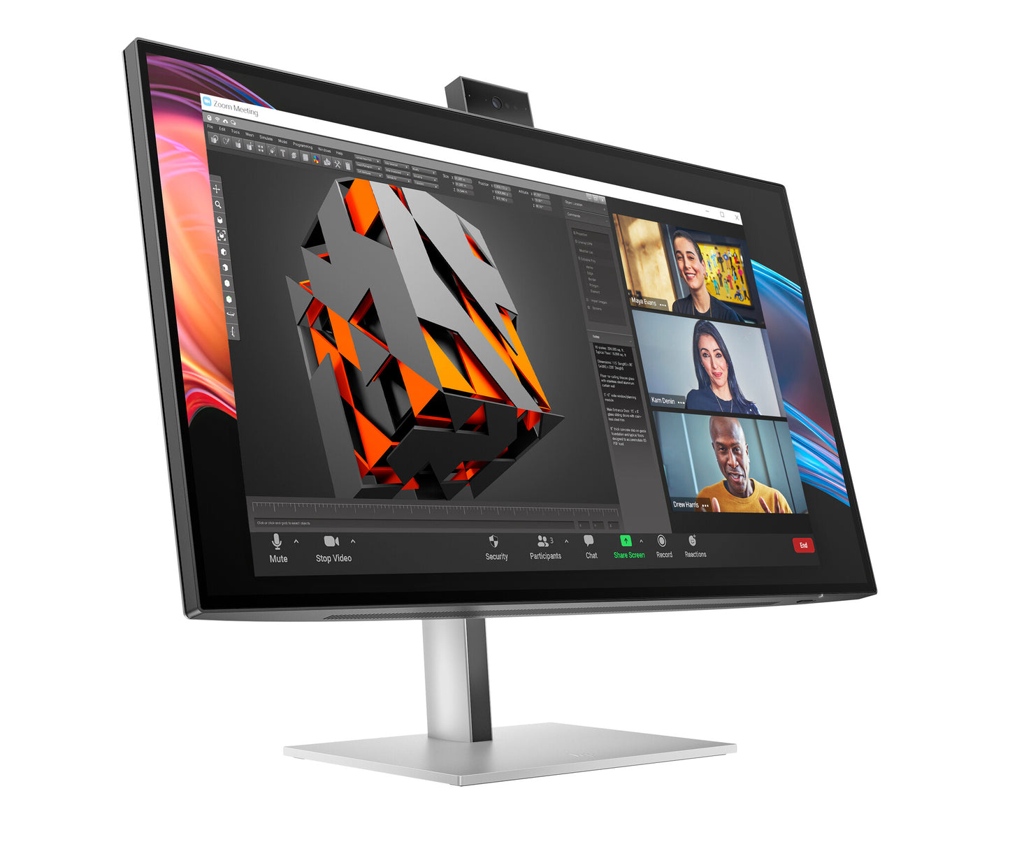 HP Series 7 Pro 27 inch 4K Conferencing Monitor - 727pm