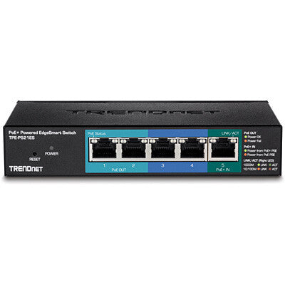 Trendnet TPE-P521ES network switch Managed Gigabit Ethernet (10/100/1000) Power over Ethernet (PoE) Black