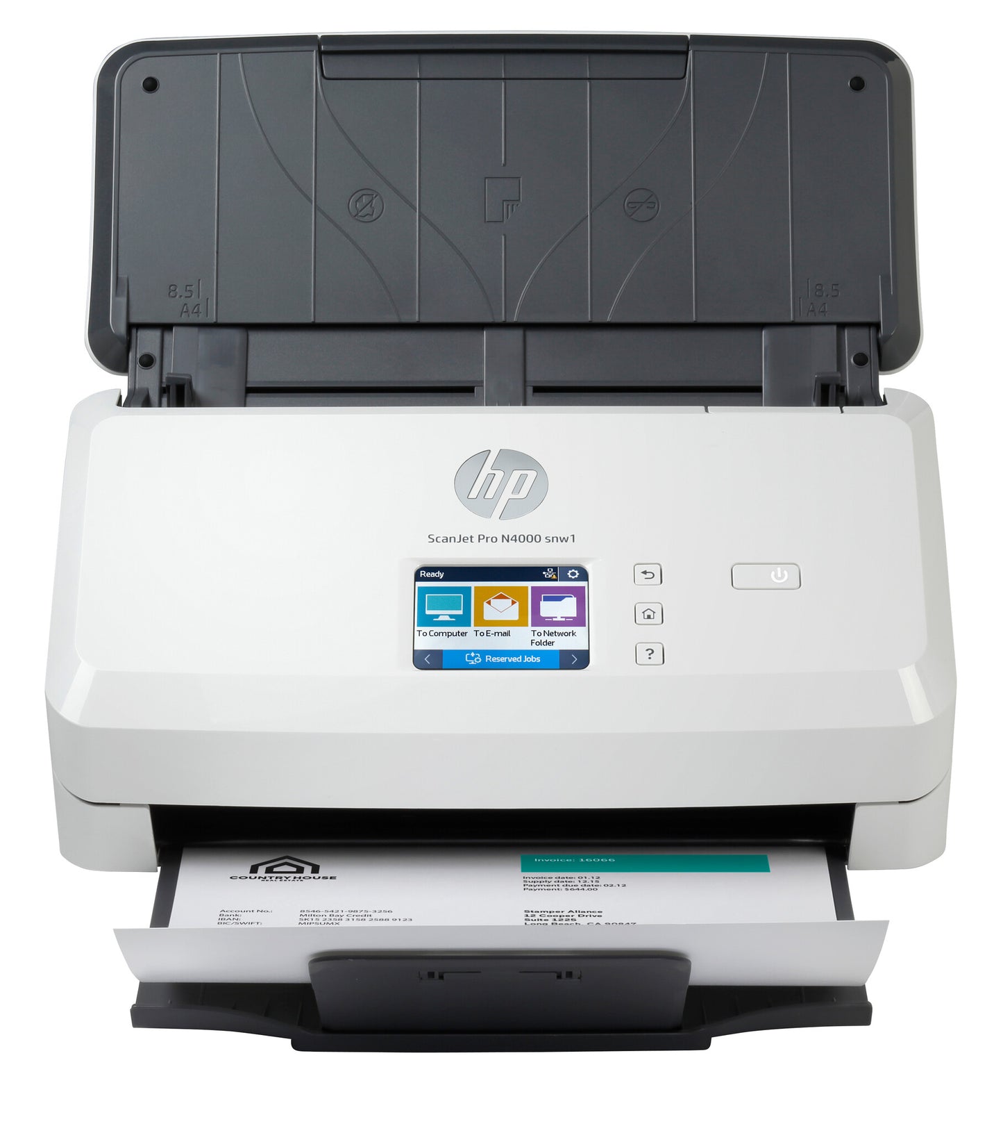 HP ScanJet Pro N4000 snw1 Sheet-fed scanner 600 x 600 DPI A4 Black, White